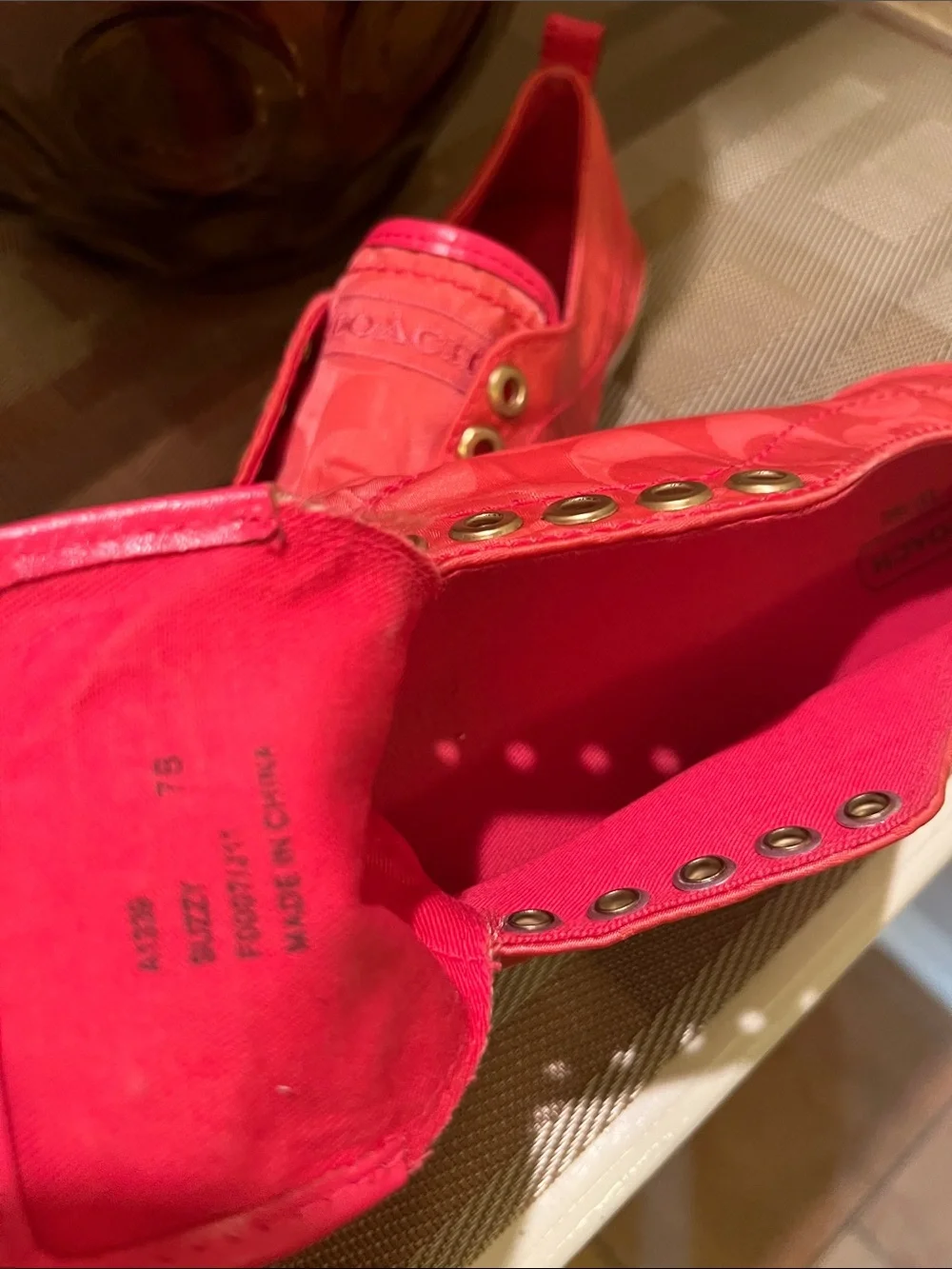 Coach slip sneakers