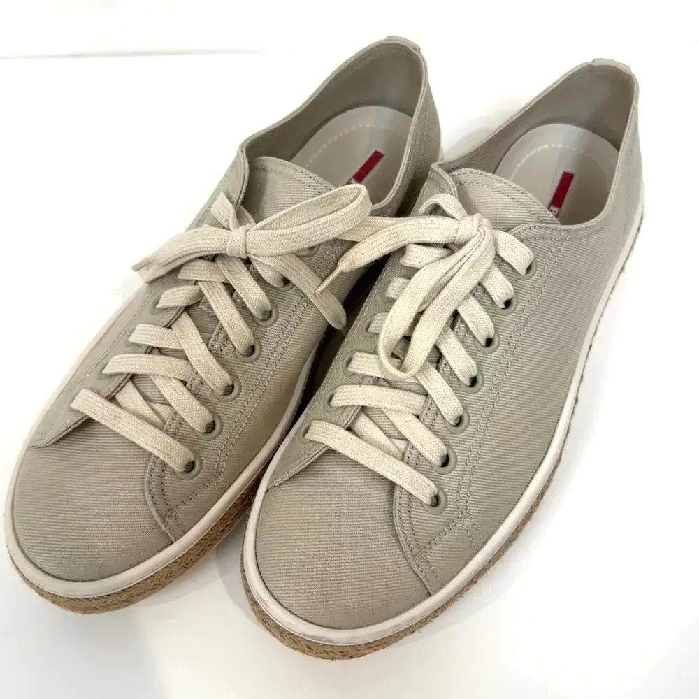 Prada gabardine espadrille