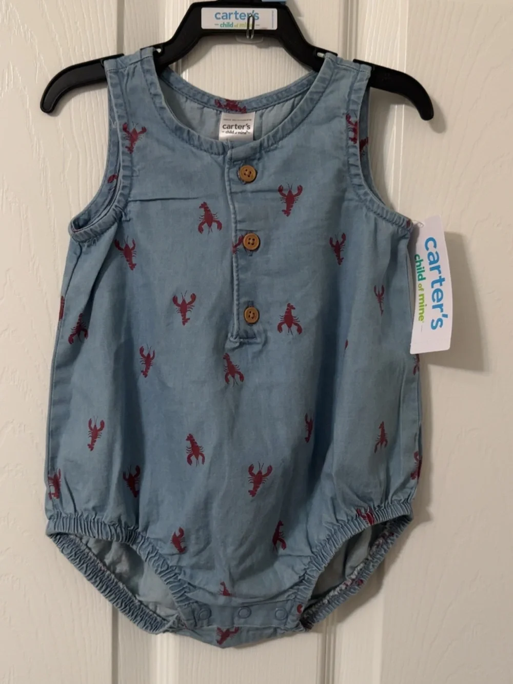 Carters sleeveless denim