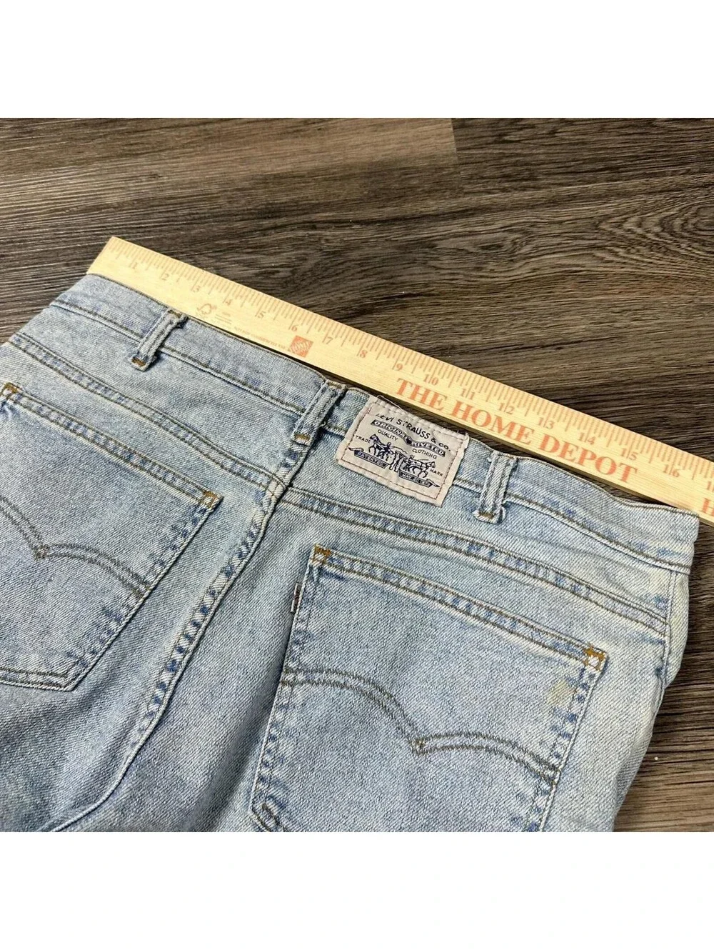 Vintage Levi’s silver tab premium blue denim straight fit jeans indie 34x32