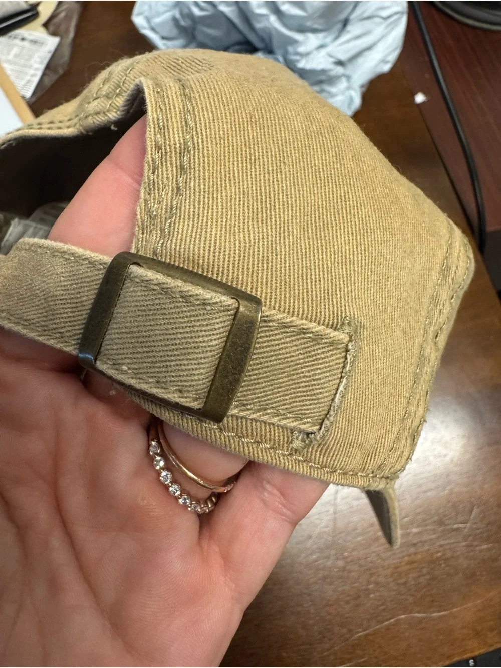 Levi's Khaki/Tan Cotton Logo Cap