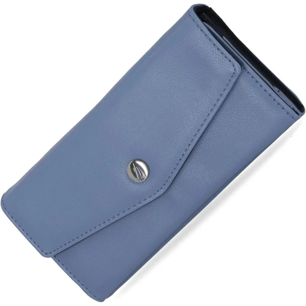 Women's Marine Money Manager RFID Slim Wallet Card Holder with Coin