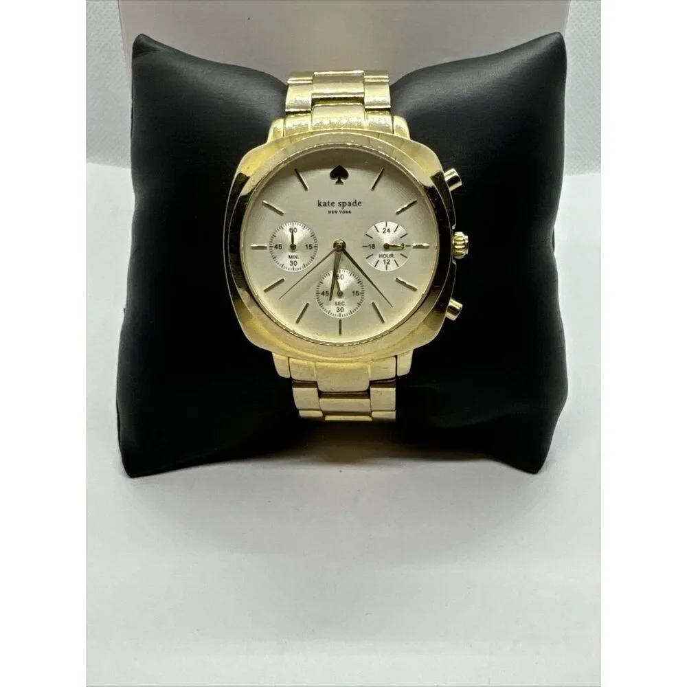 Kate Spade New York 0100 Women's Gold Stainless Steel Analog Dial Watch JNA160