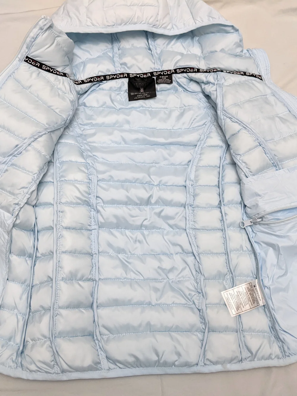 Spyder lightweight quilted