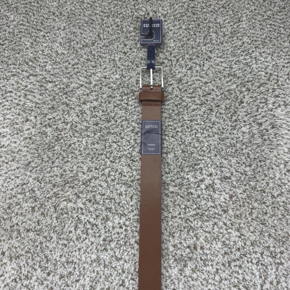 NEW Giorgio Brutini Belt Men's Size Medium‎ 32-36 Durable Brown Casual Look Prep