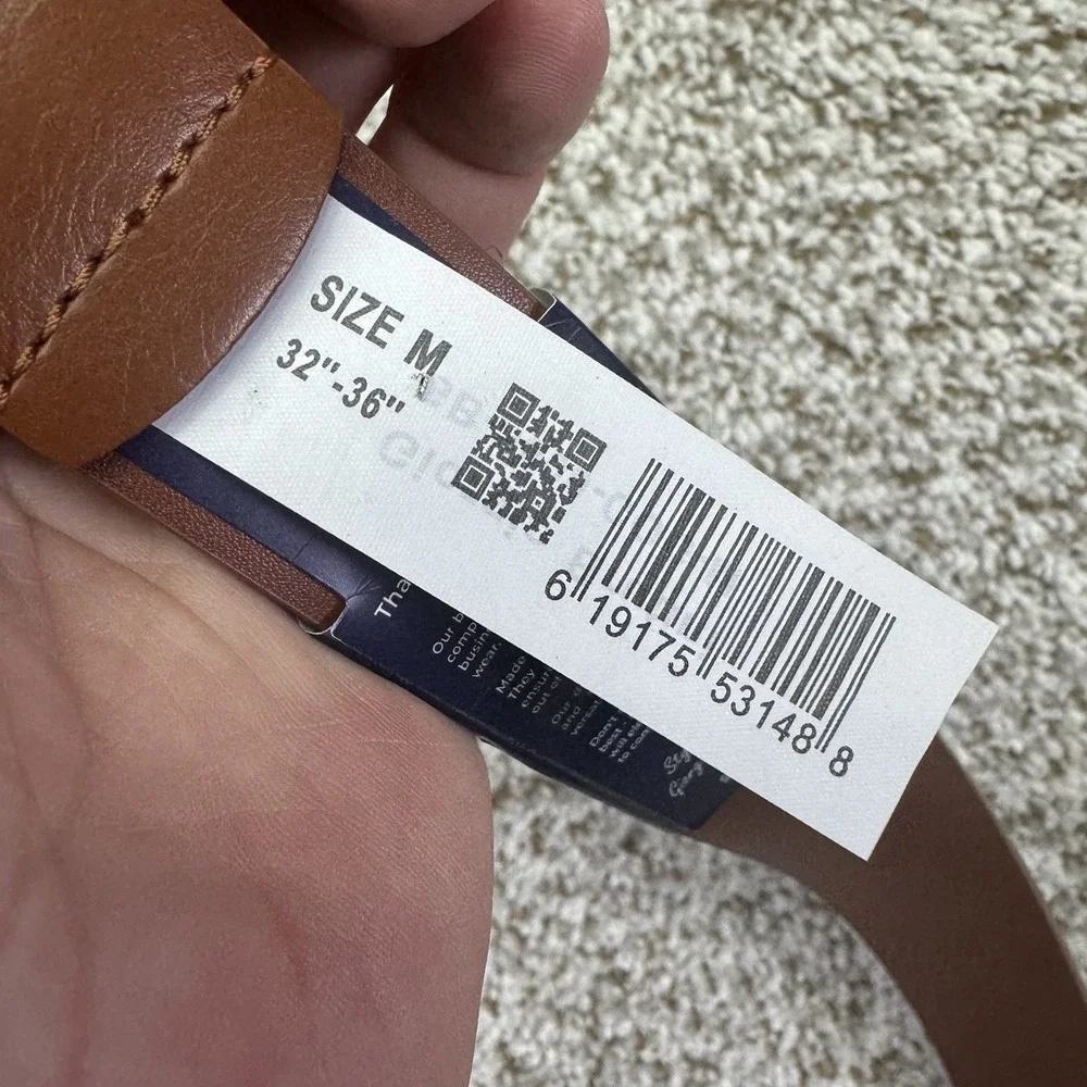 NEW Giorgio Brutini Belt Men's Size Medium‎ 32-36 Durable Brown Casual Look Prep