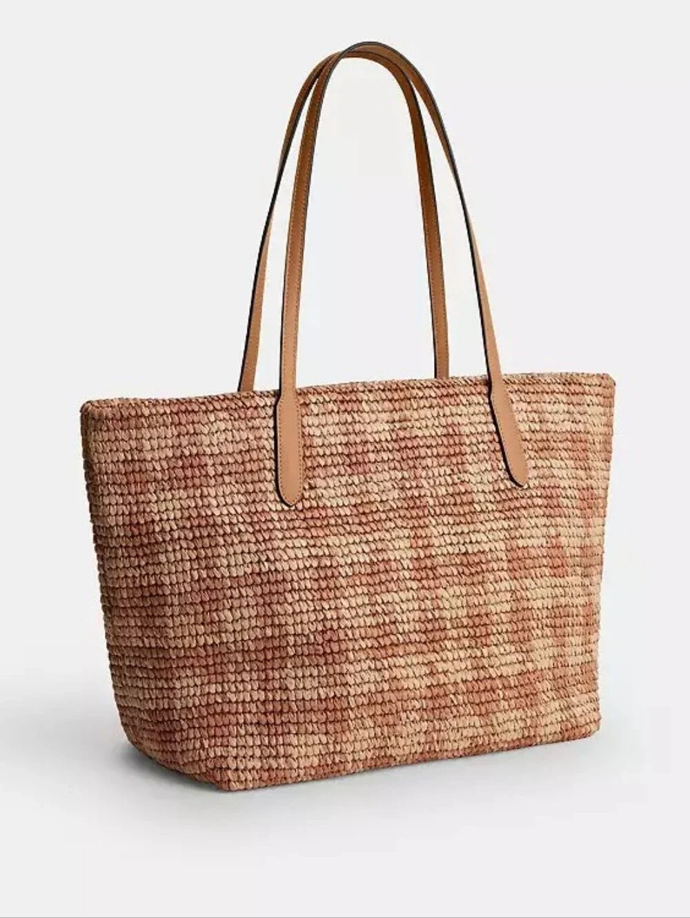 Coach woven straw