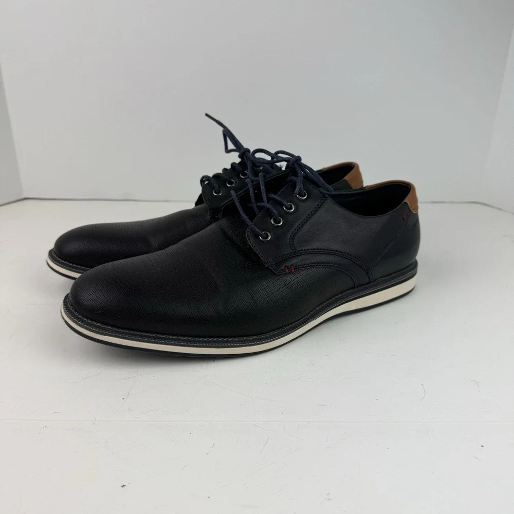 Men's Casual Dress Shoes Comfortable Business Work Breathable Shoes Size 10 Blue