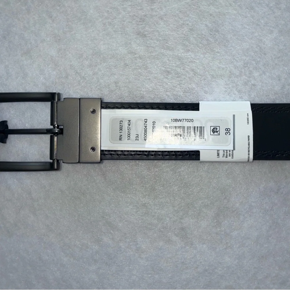 NWT‎ Wrangler Men's Brown and Black Reversible Leather Belt size 38
