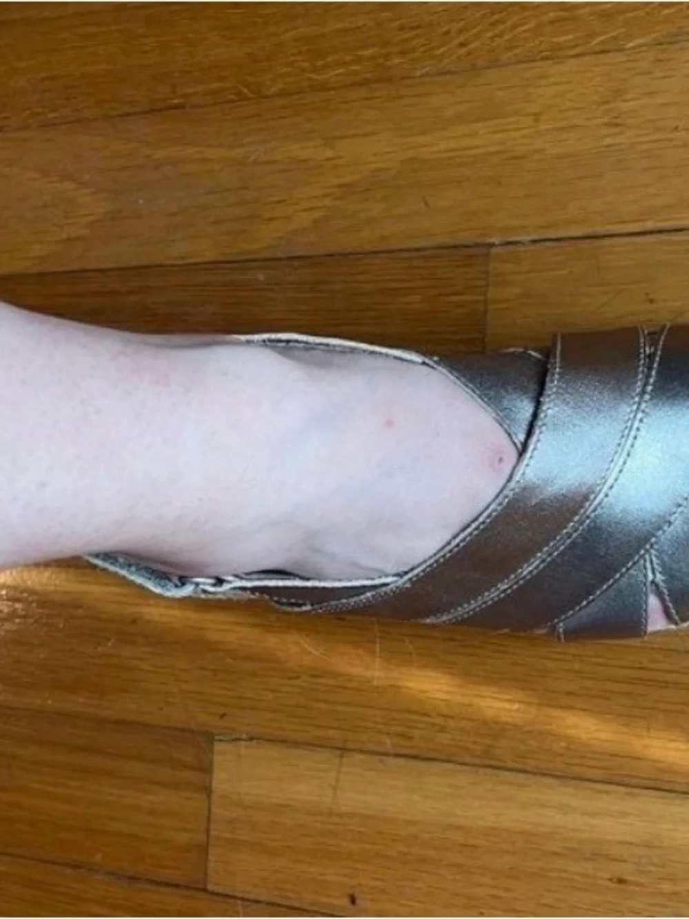 Clarks metallic slingback