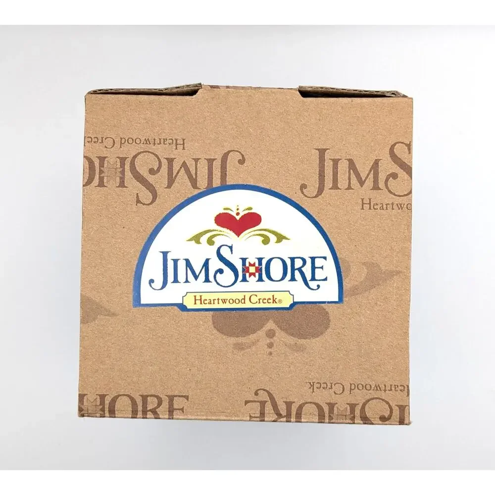 JIM SHORE Santa Ornament White Woodland Baby Jesus Bunny Squirrel Boxed