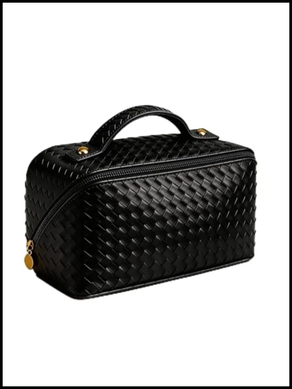 Large Capacity Waterproof PU Leather Makeup Bag Travel Toiletry Organizer