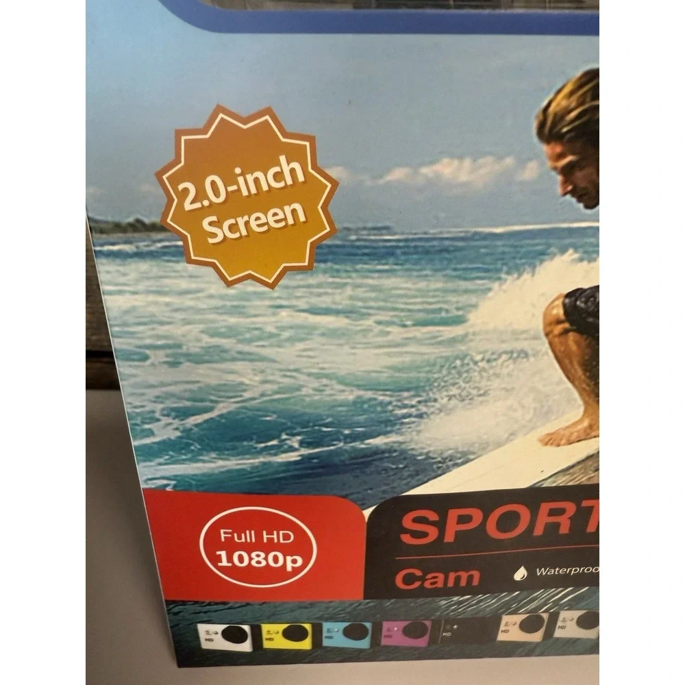 Sports Cam‎ 1080p, 2.0 Inch Screen, waterproof 30M, Full HD 1080p