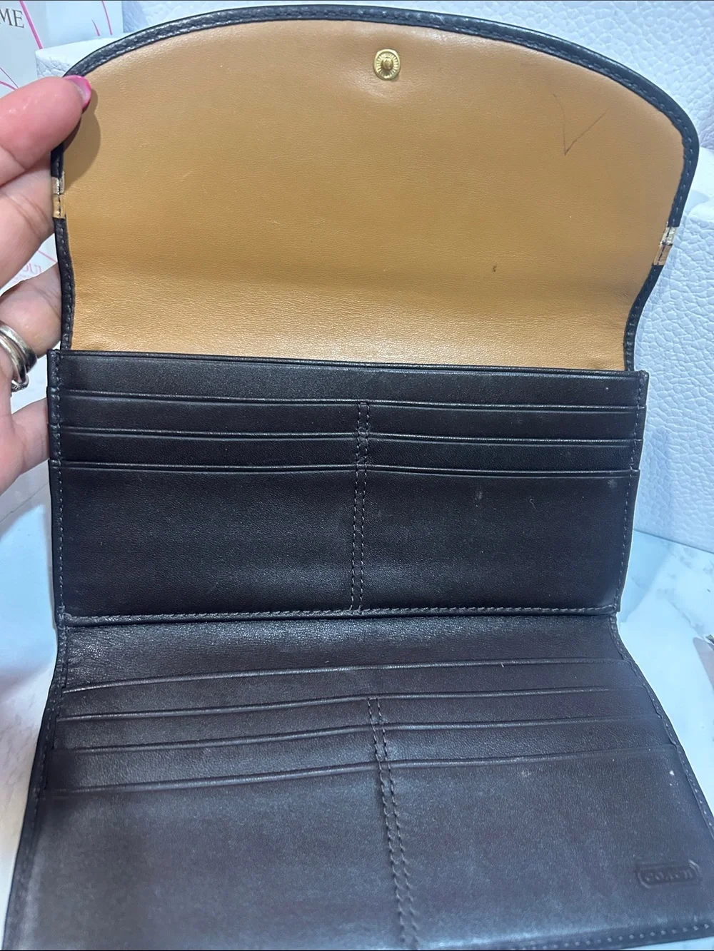 Coach signature jacquard