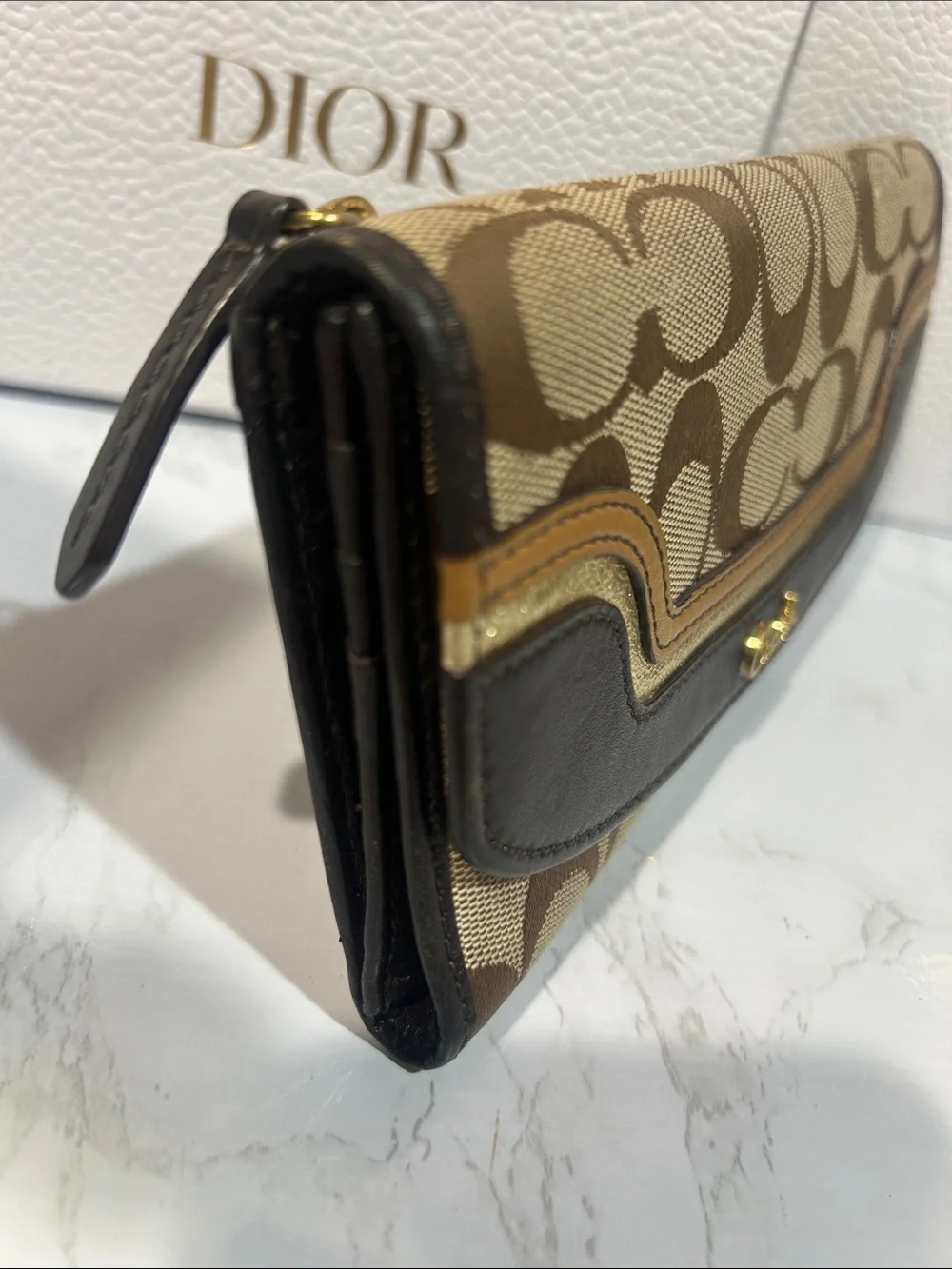 Coach signature jacquard