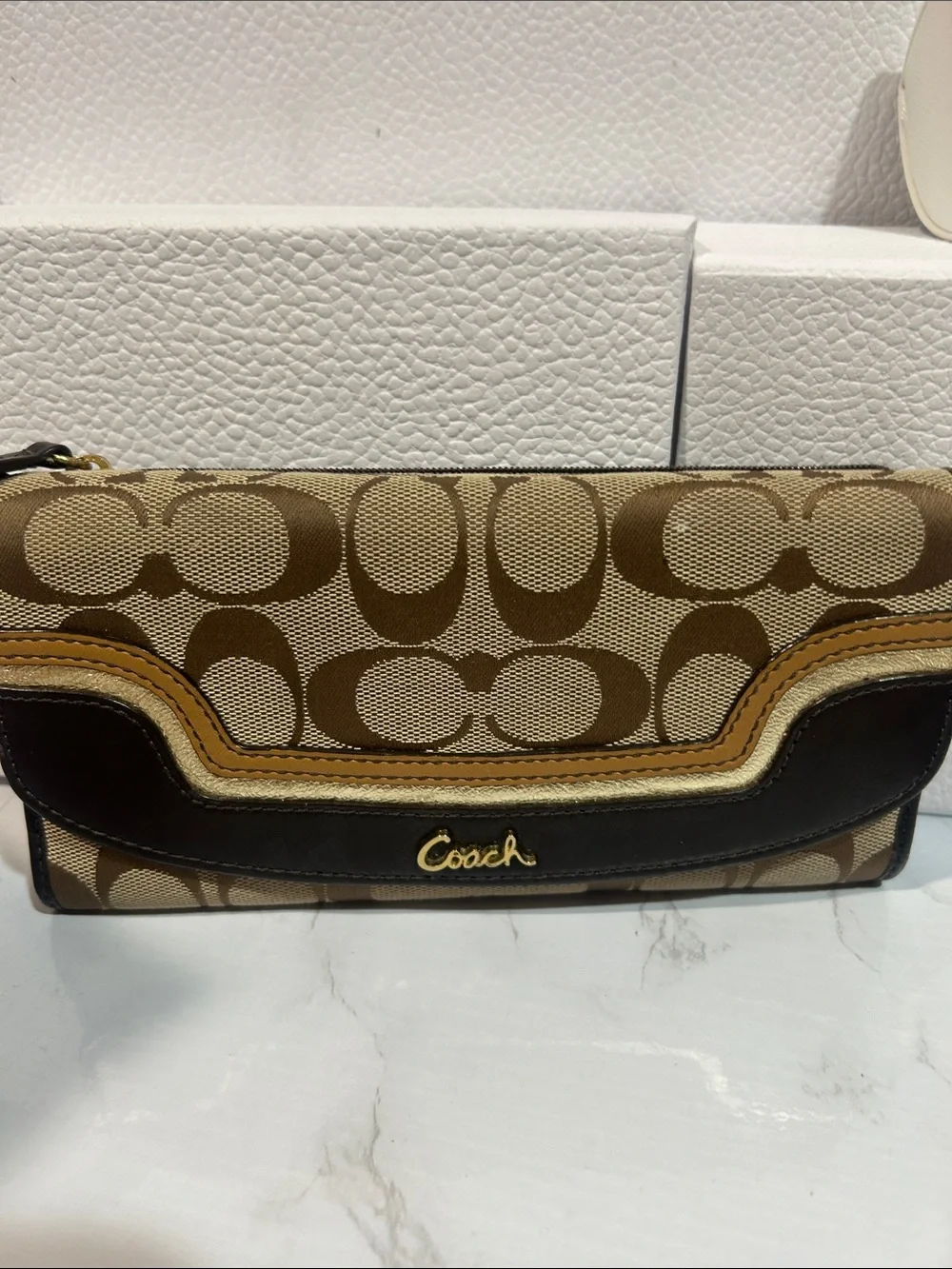 Coach signature jacquard