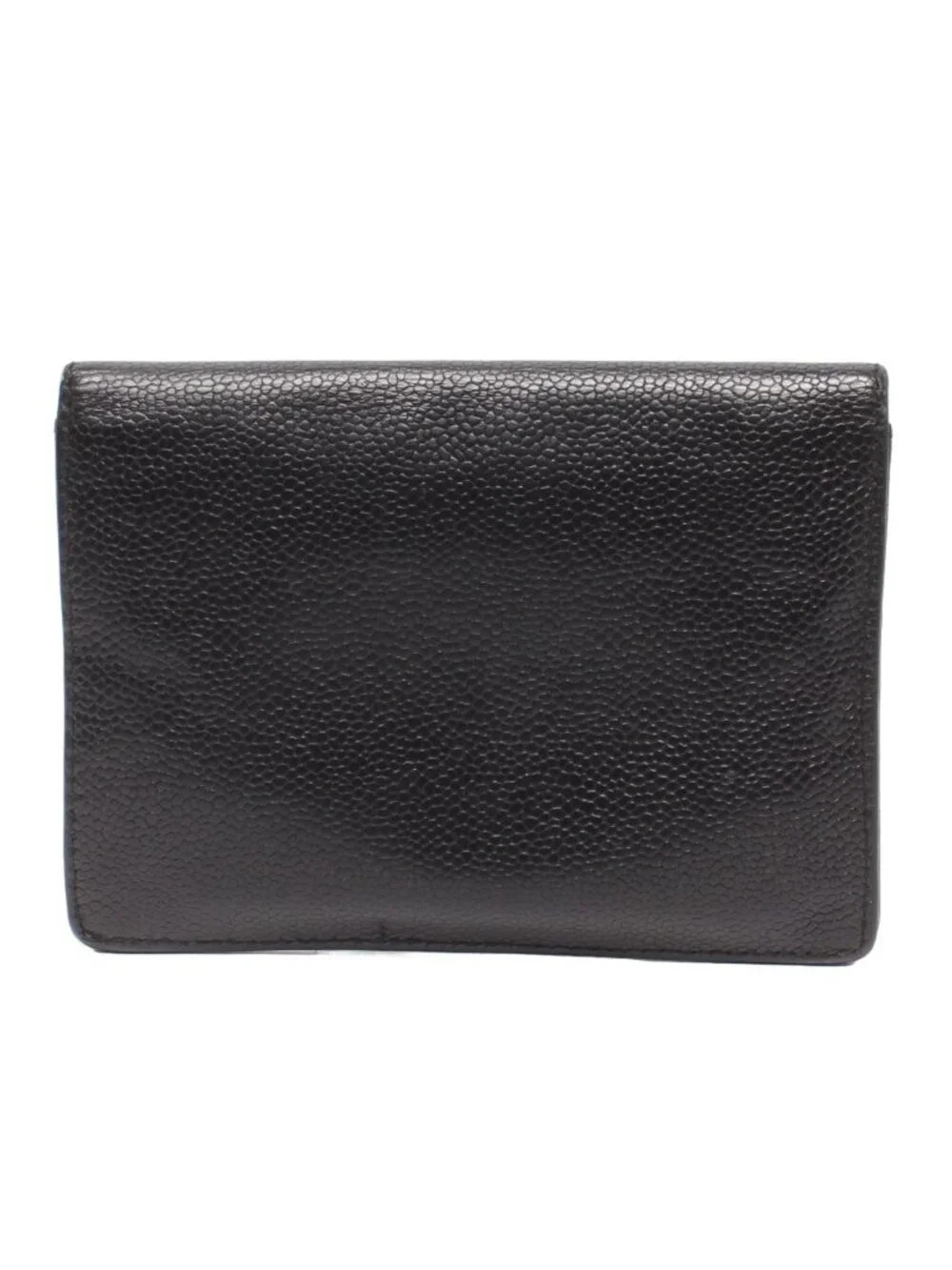 Chanel Coin Case Card Caviar Leather CC Logo Gold No 5