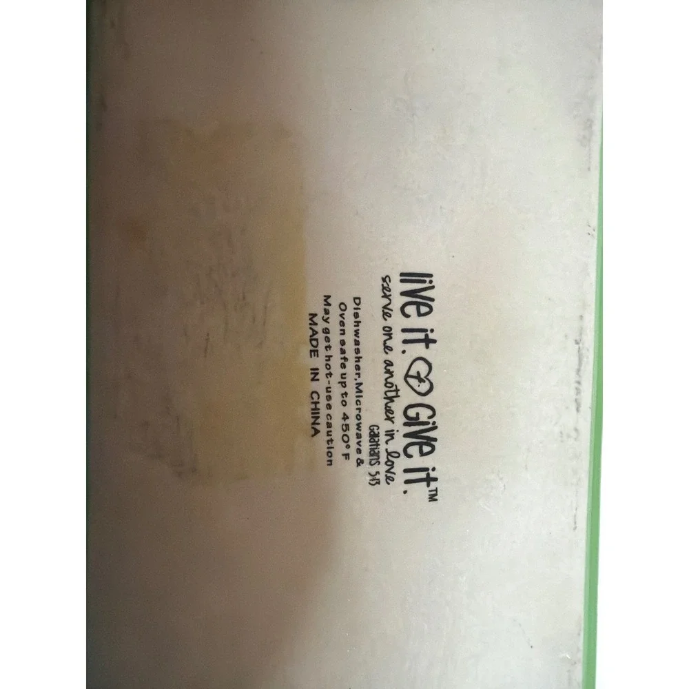 Live It Give It ceramic loaf