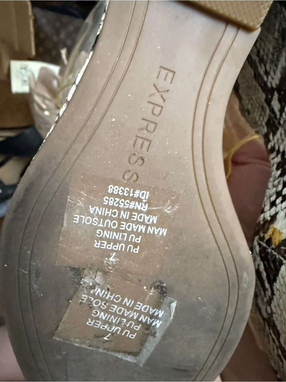 Express wedge sandals