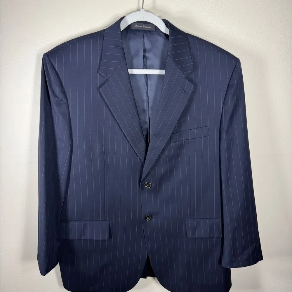 Lauren Ralph Lauren Navy Blue Pinstripe Men’s Blazer Size 42S