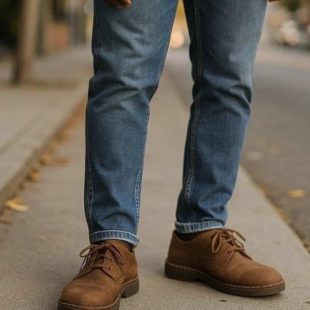 Dr. Martens Nevin Shoes Mens 13 Brown Leather Oxford Lace Up AW004 KV05 N‎