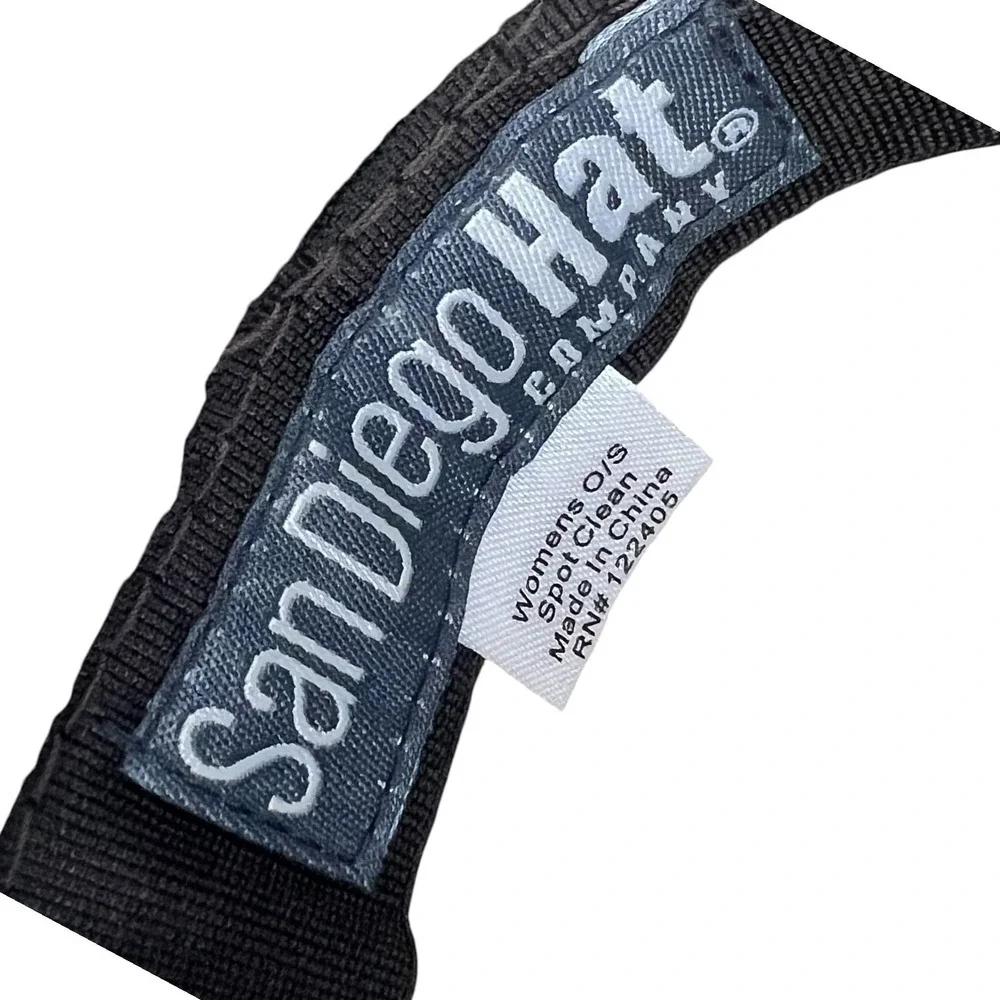 San Diego Hat Co Wide‎ Brim Straw Sun Hat Floppy Beach Vacation Boho OS