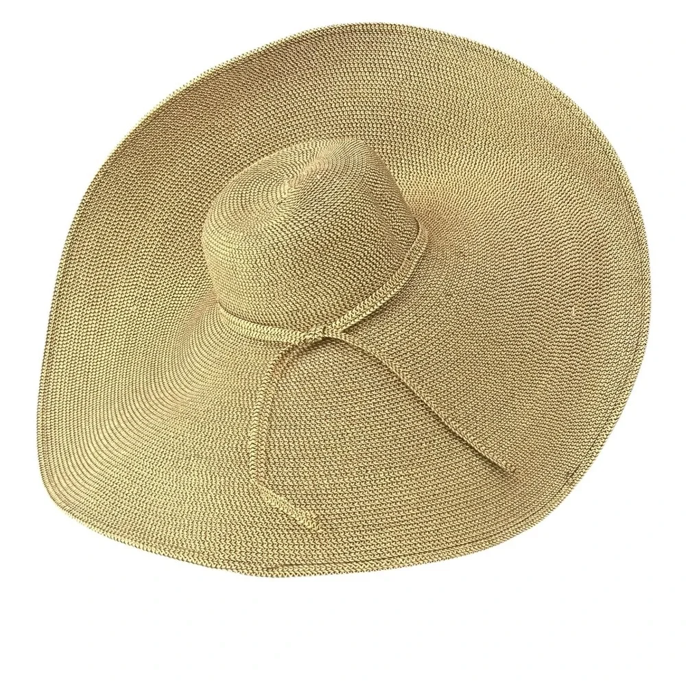 San Diego Hat Co Wide‎ Brim Straw Sun Hat Floppy Beach Vacation Boho OS