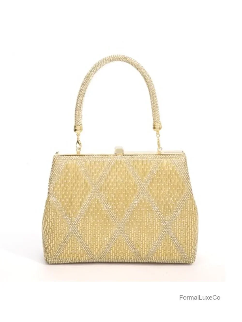 Elegant Rhinestone Evening Clutch Purse with Detachable Straps for Weddings