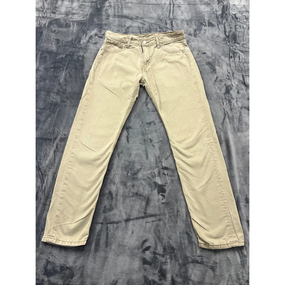 Levi's 508 Regular‎ Taper Pants Mens 30x32 Khaki Tan Cotton Twill Chino 5-Pocket