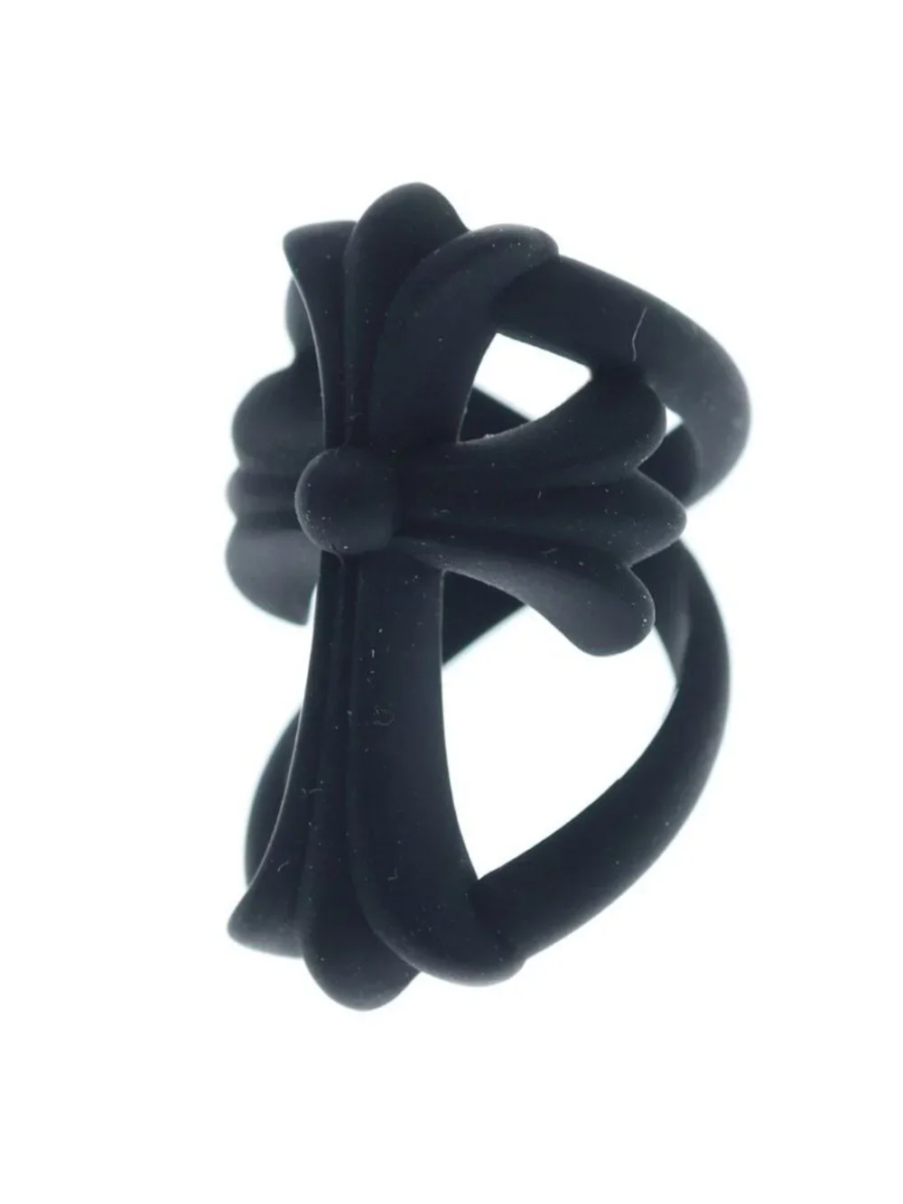 Chrome Hearts Infinity CH Crs Plstc CH Cross Ruba Ring Black