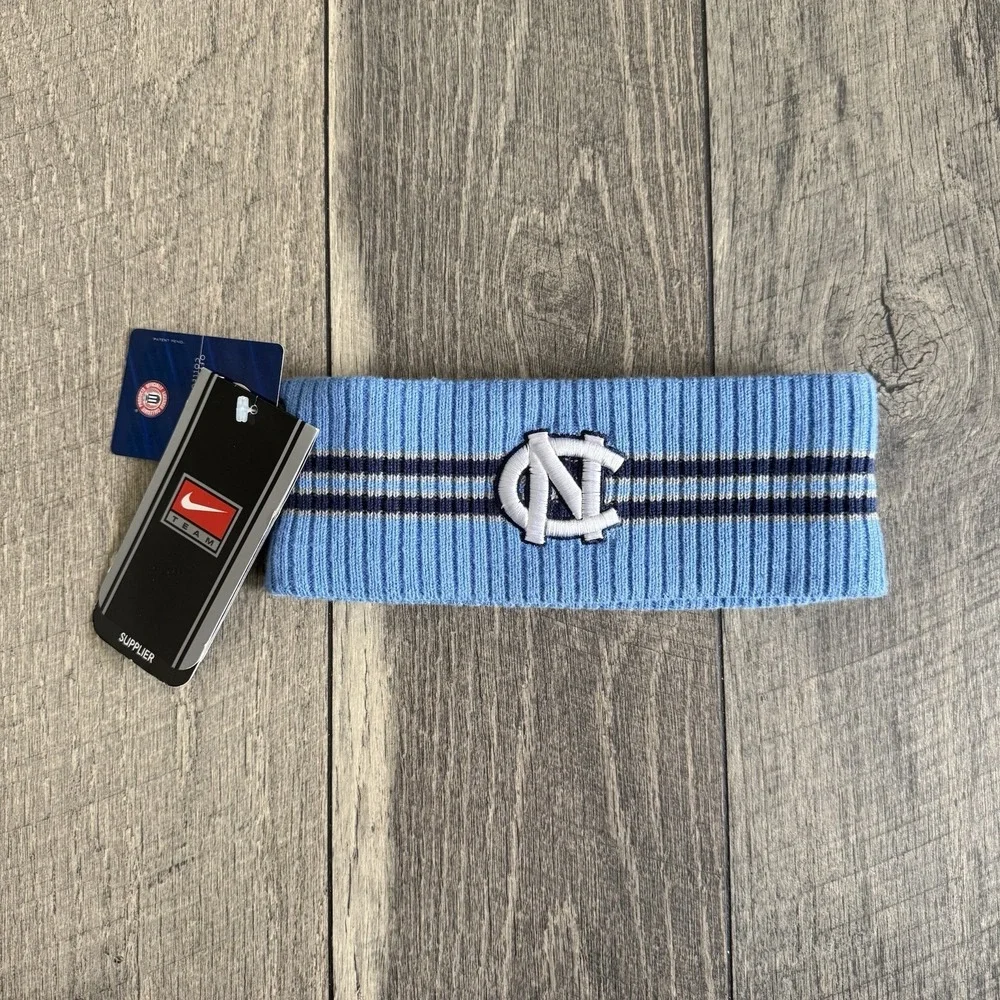 VTG Nike Team UNC North Carolina Tar Heels Light Blue DS Headband Ear Warmer NWT
