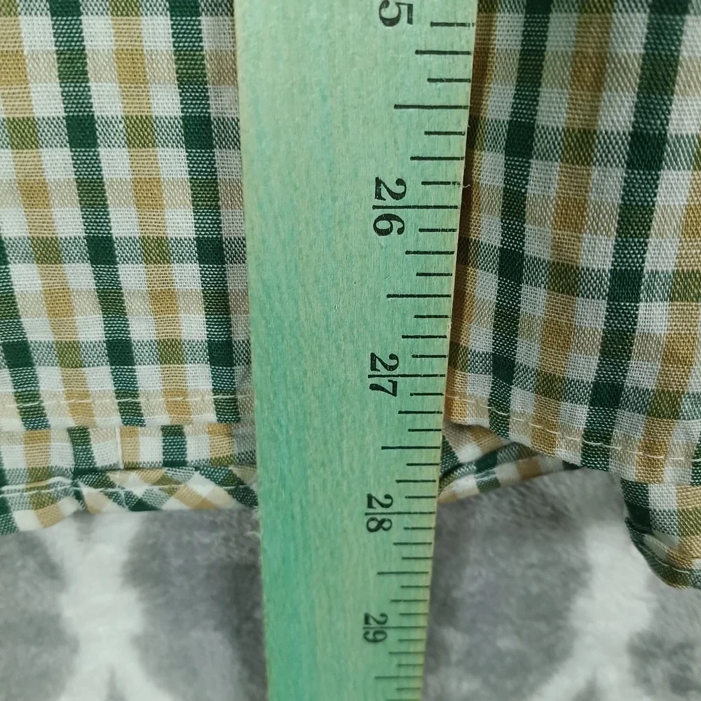 VTG LEvis Panatela Western Shirt Men M Green Brown Big E Snap UP Dagger Collar