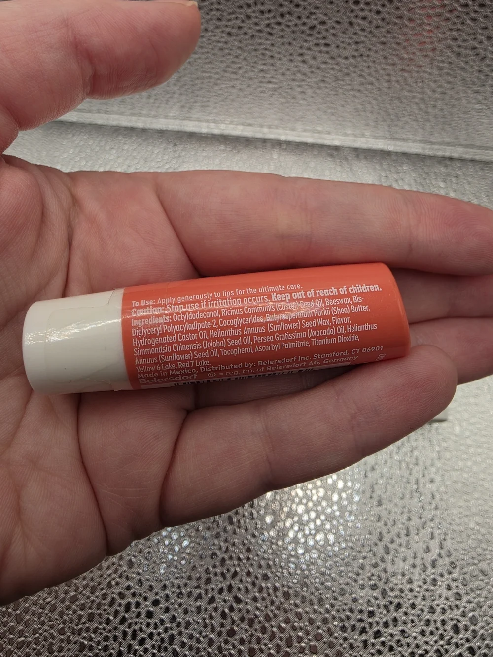 Nivea peach lip