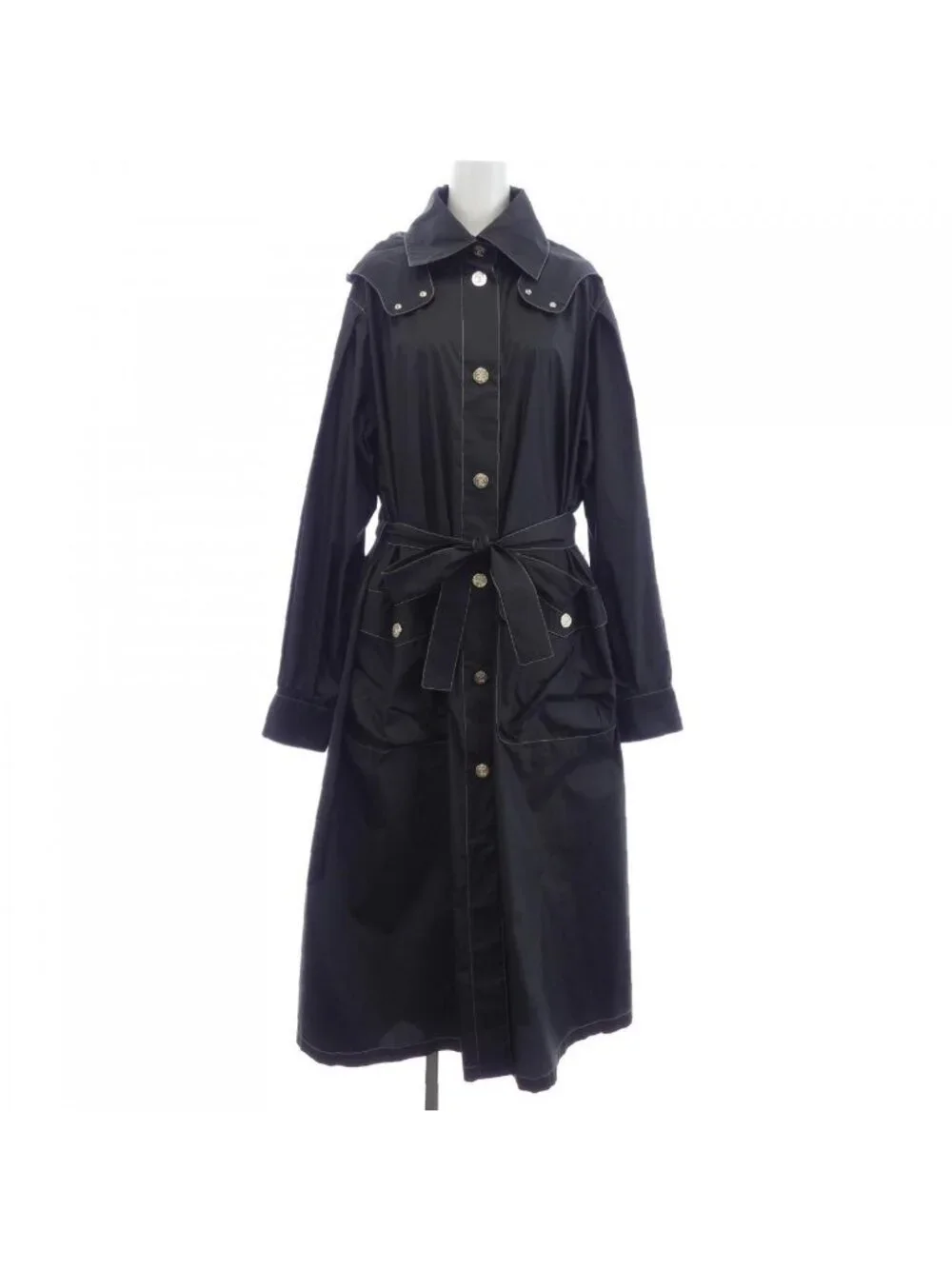 Chanel 25 Coat Black