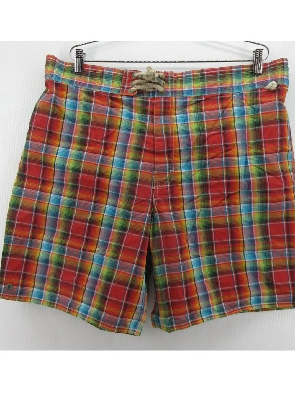 Polo Ralph Lauren Swim Trunks XXL Madras Plaid Board Shorts Colorful