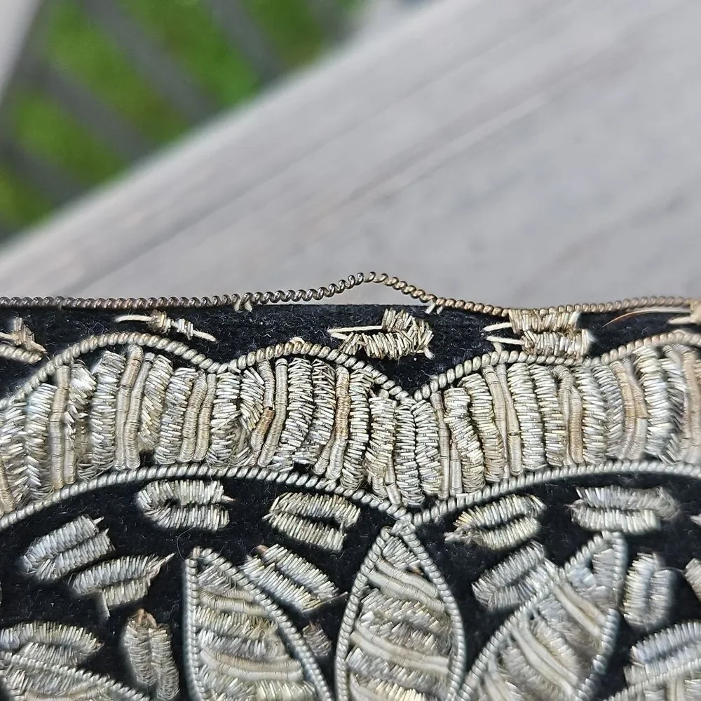 Vintage black velvet
