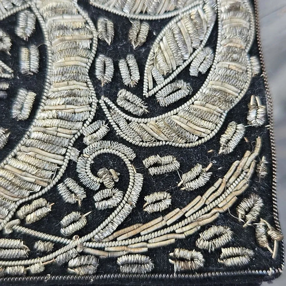 Vintage black velvet