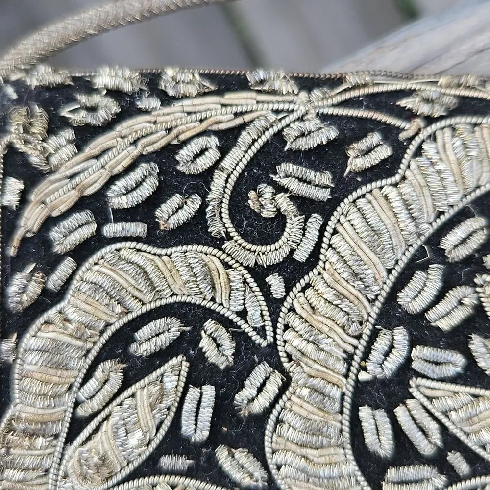 Vintage black velvet