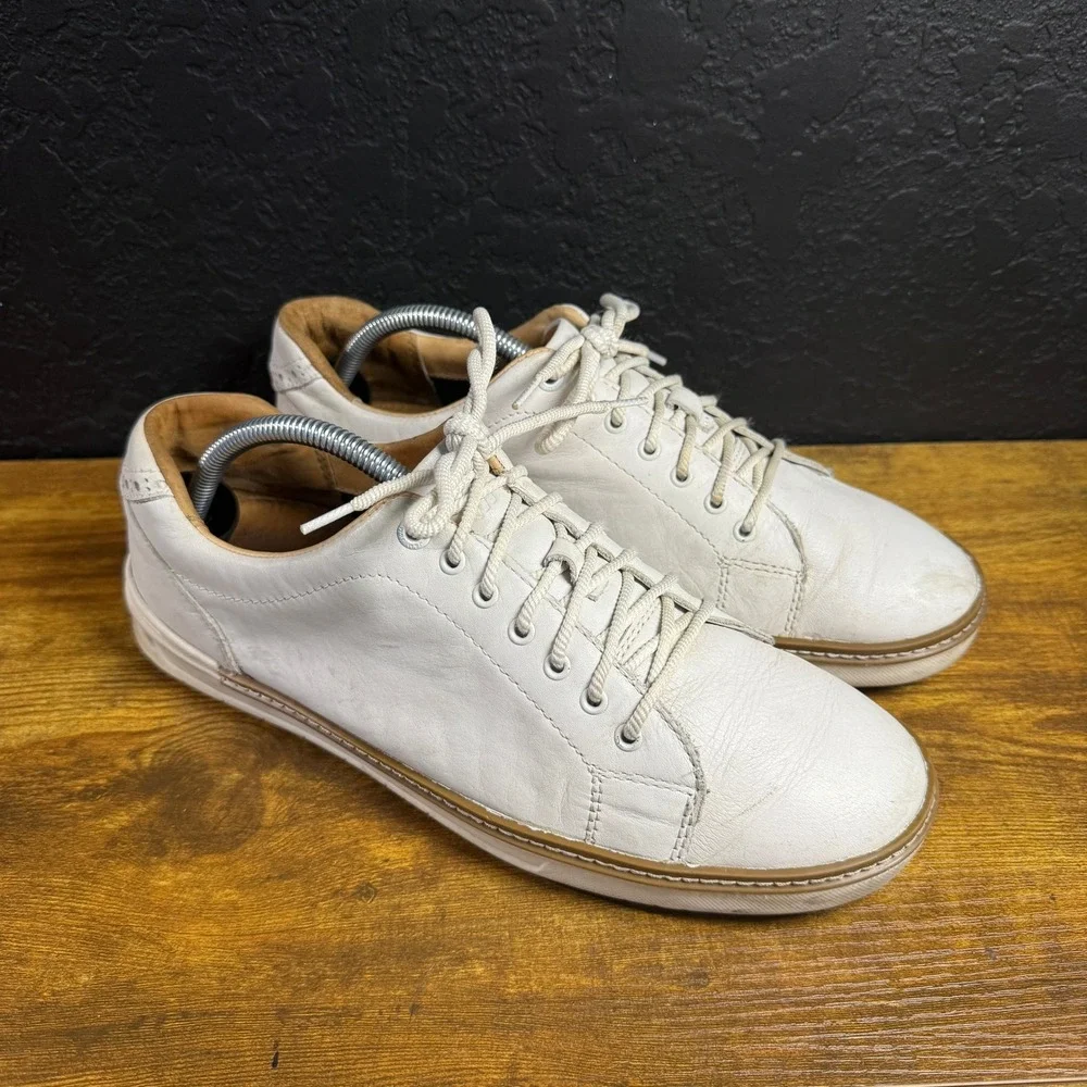 Johnston & Murphy XC4 25-8458 White Leather Golf Shoes Mens 9.5‎ M