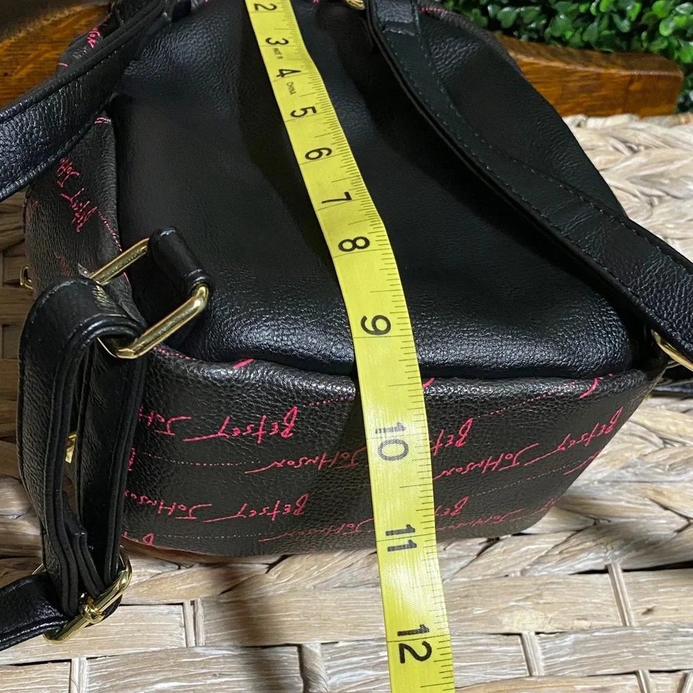 Betsey Johnson Mini pink dog backpack