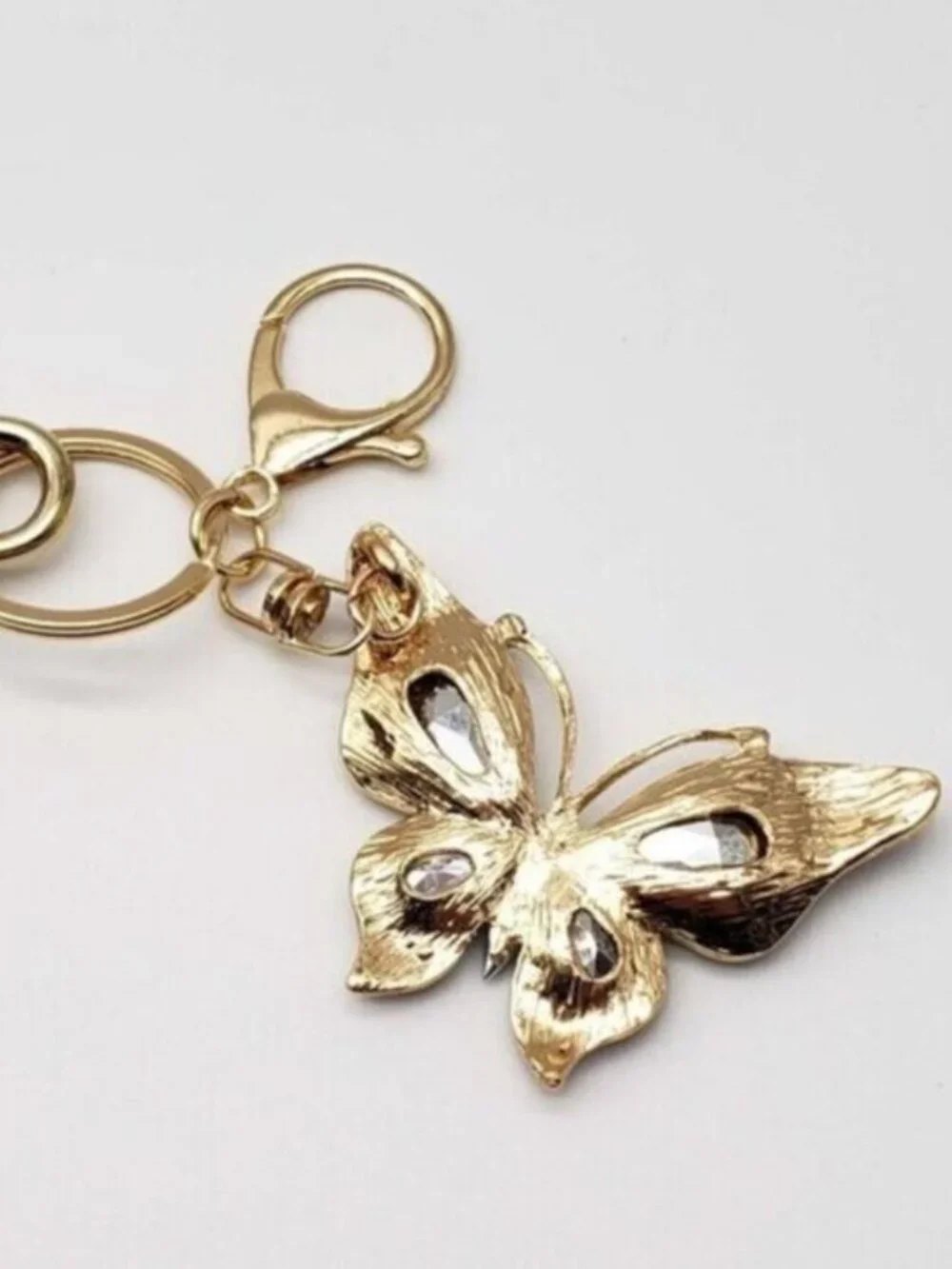 LV Gold Padlock & Key 🔒 Authentic Louis Vuitton Bag Unbranded Butterfly Charm