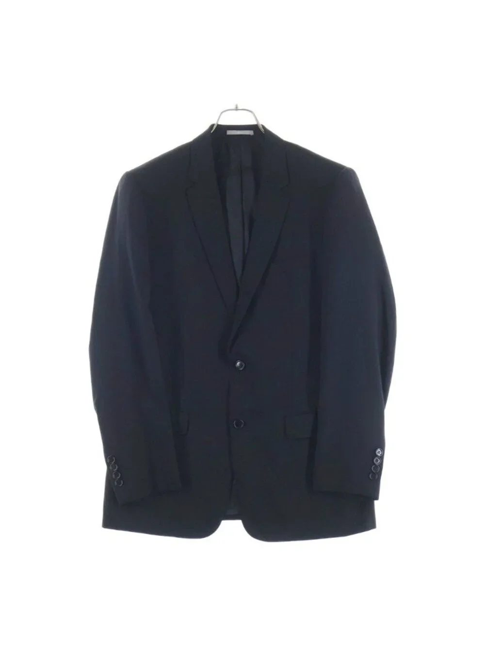 Dior Cashmere Tailored Jacket Trousers Pants Set Suit Black
