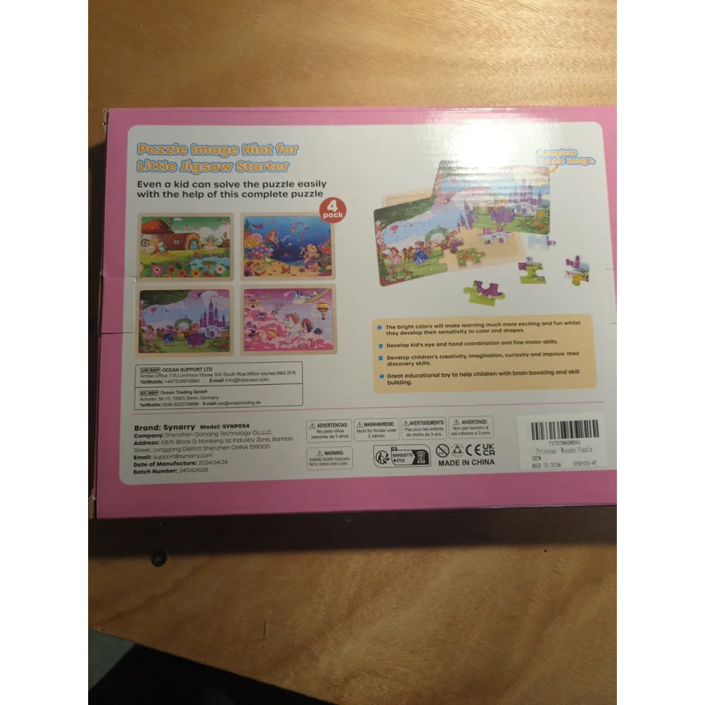 Synarry Wooden Jigsaw Puzzle Set 24 Pieces