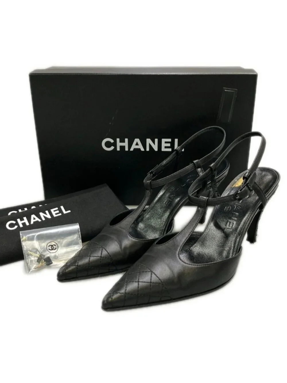Chanel T Strap Sandals