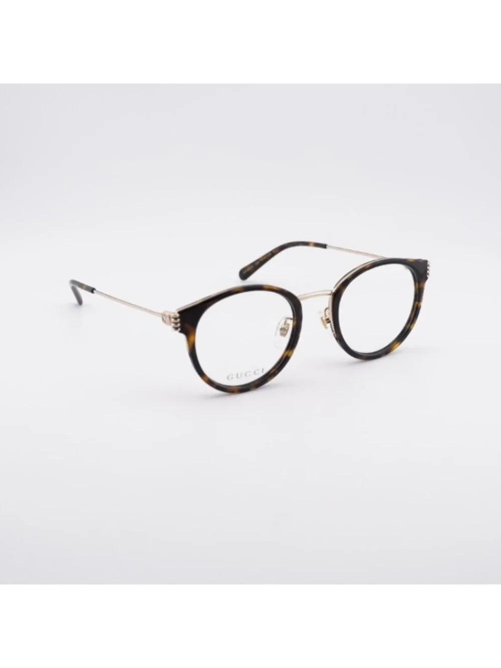 Gucci GG1885OA 002 Eyeglasses Havana/Gold 51mm Square Frame