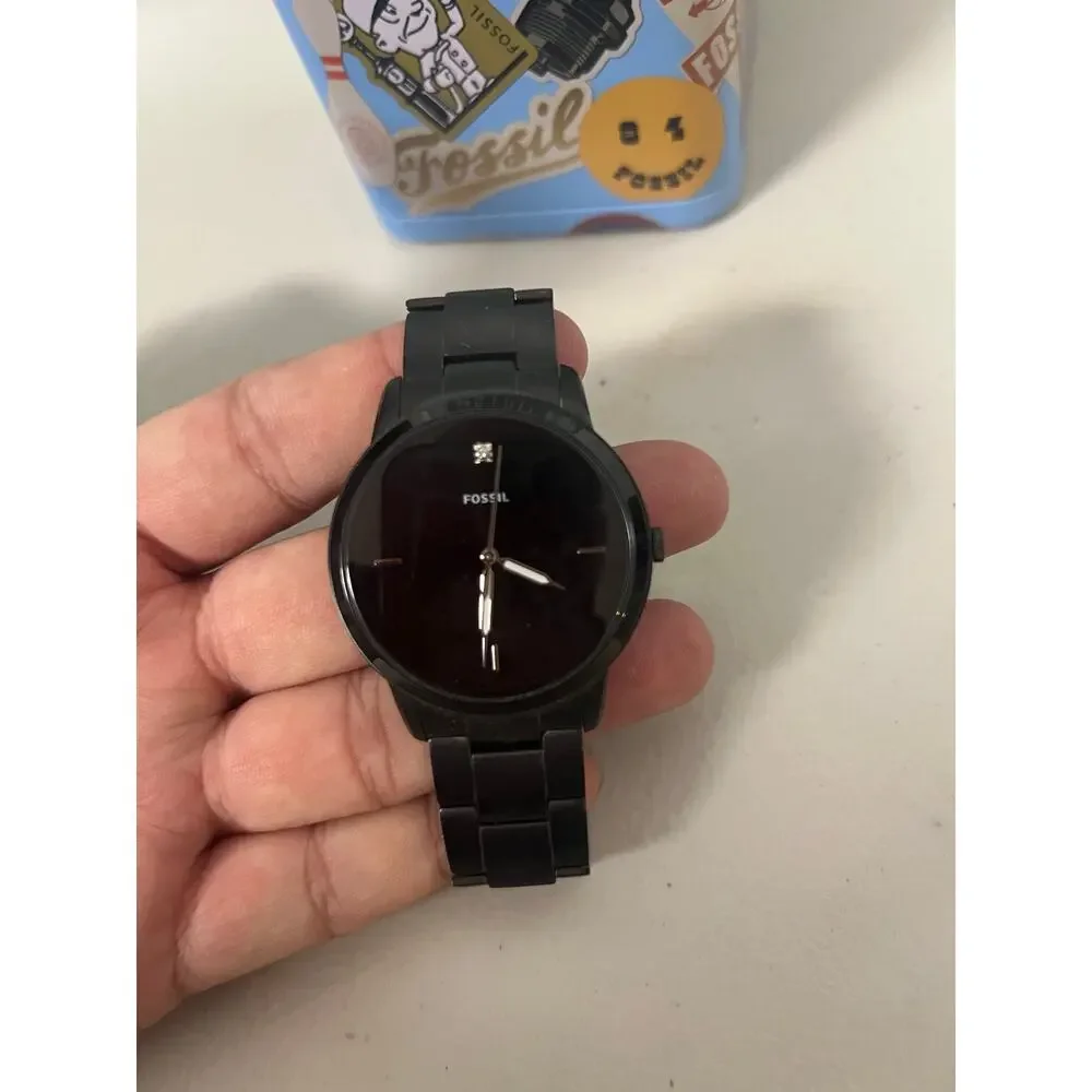 Fossil subtle polished stainless