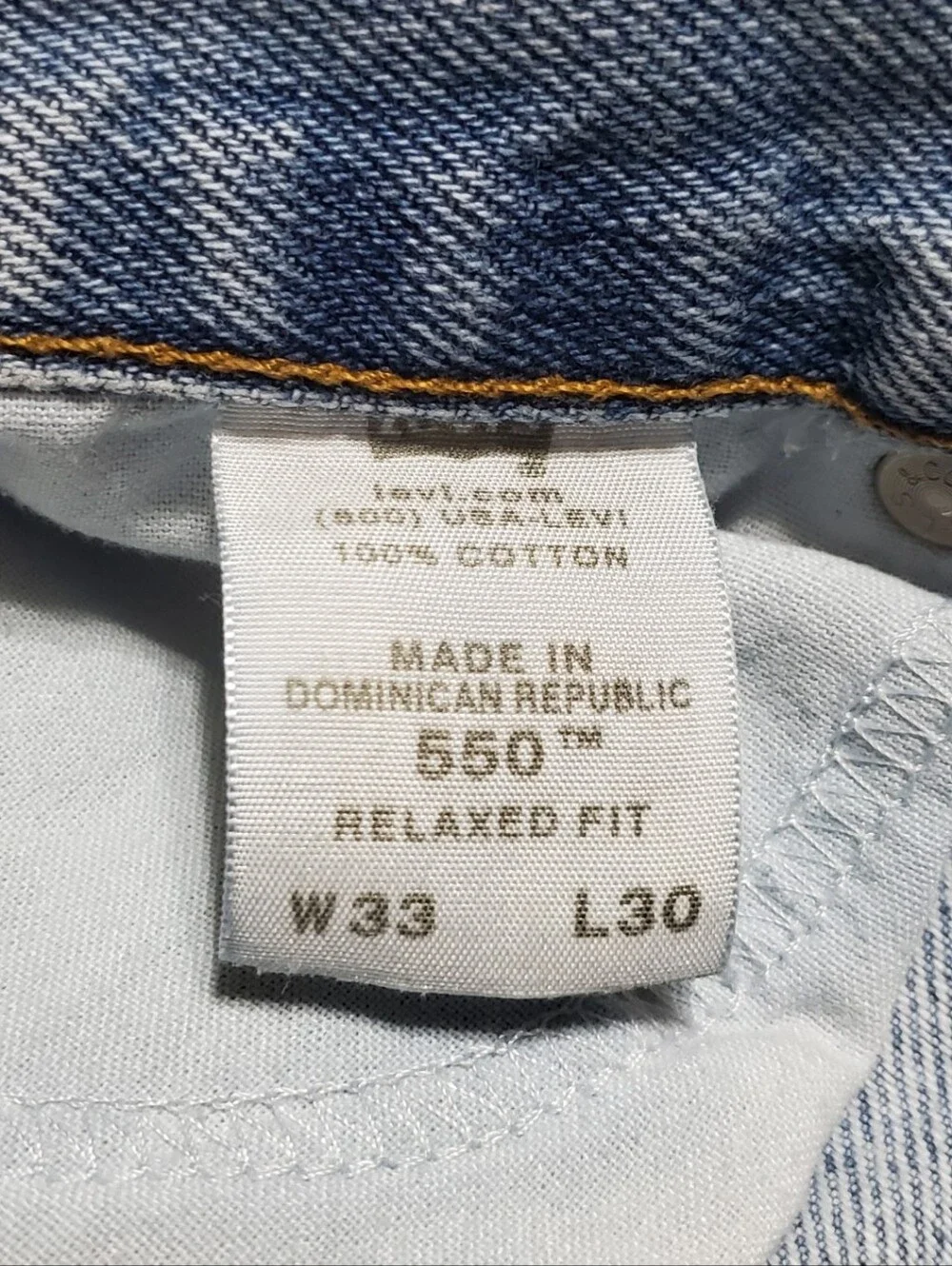 Levi's Light Blue Relaxed Fit Straight Jeans Size 33x30