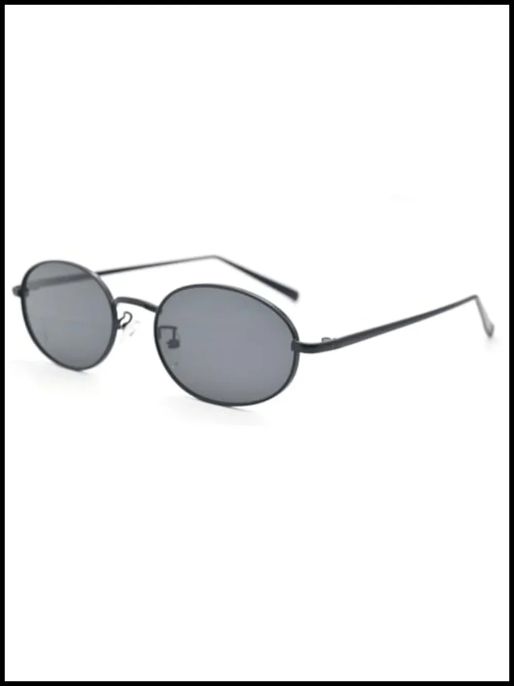 Retro Oval Sunglasses Gold Metal Frame UV400 Protection Trendy Vintage Shades
