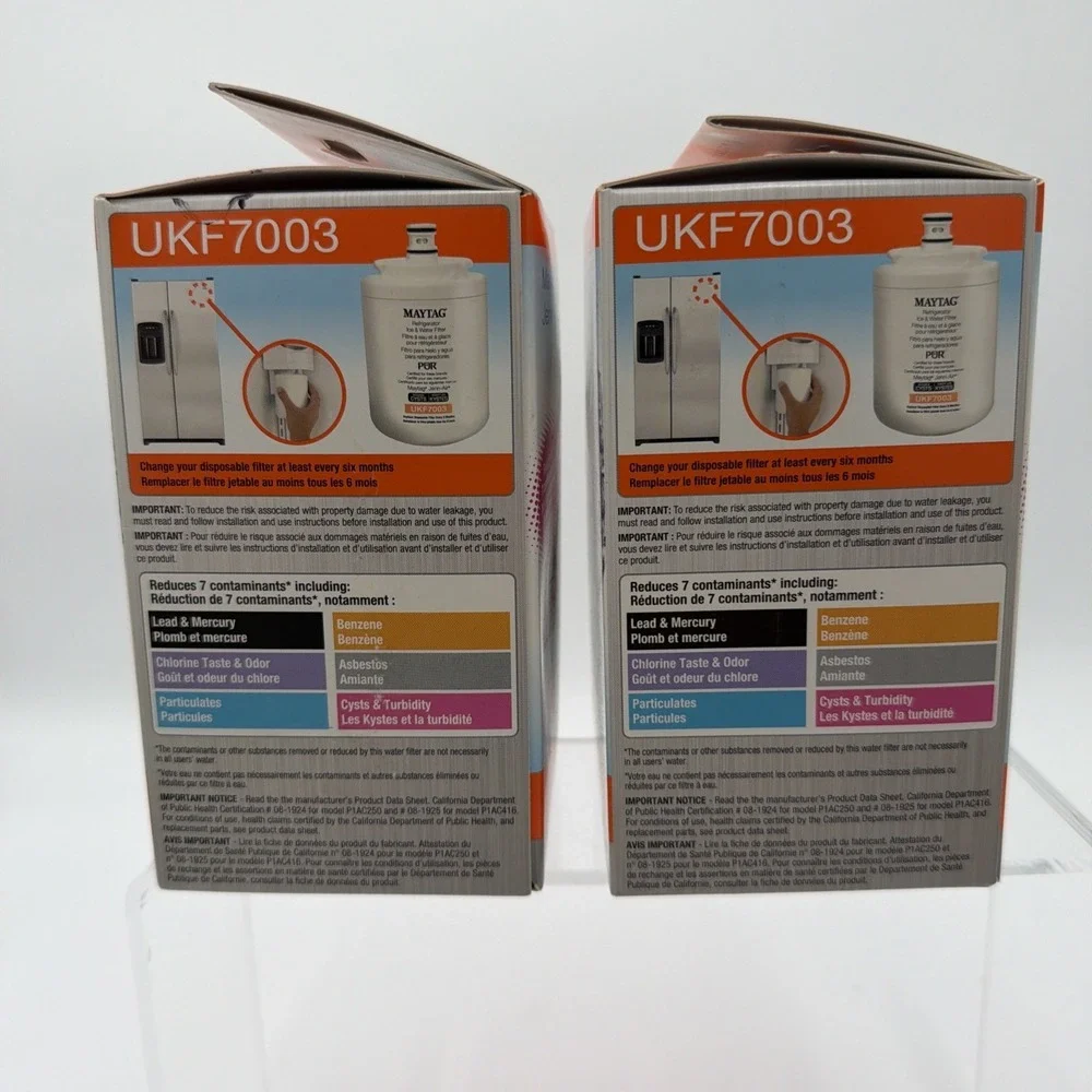 2-PUR Maytag Jenn-Air  Maytag Refrigerator Ice & Water Filter UKF7003 New In Box