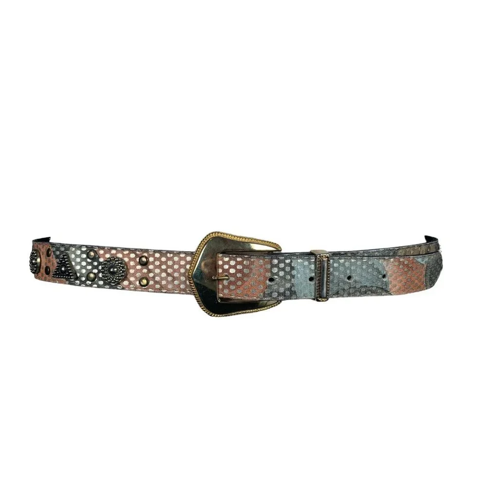 elite buckle width metallic